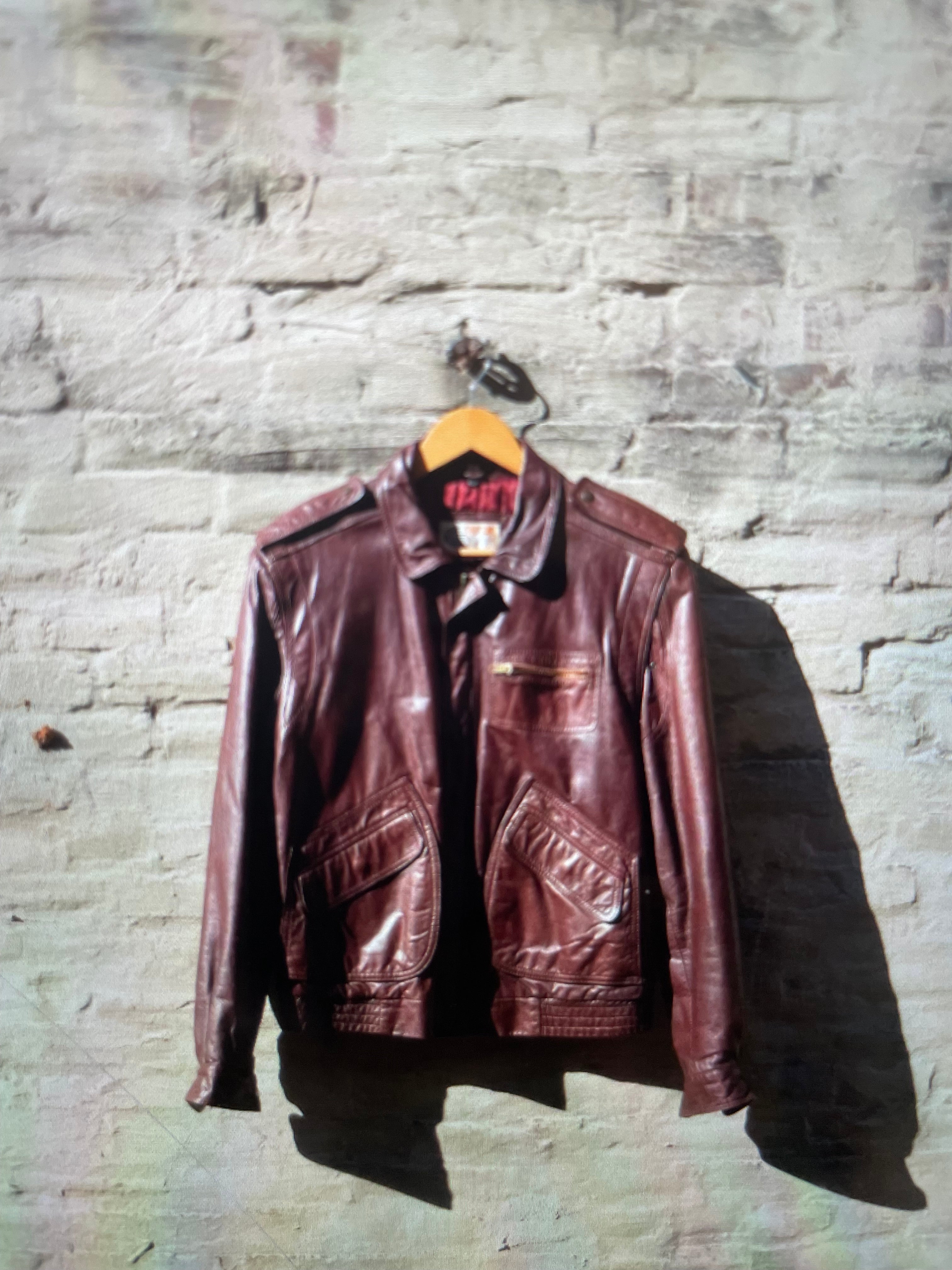 Grais leather clearance jacket